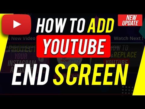 How To Add End Screen To YouTube Videos thumbnail