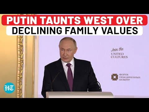Putin Mocks West's Declining Family Values & Culture, Gives Warning Of What Happens Next…| Russia thumbnail