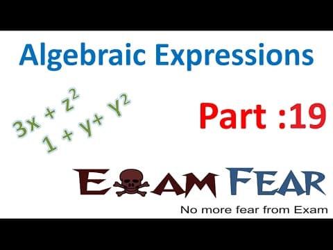 Maths Algebraic Expressions part 19 (Questions 1: Identities) CBSE Class 8 Mathematics VIII thumbnail