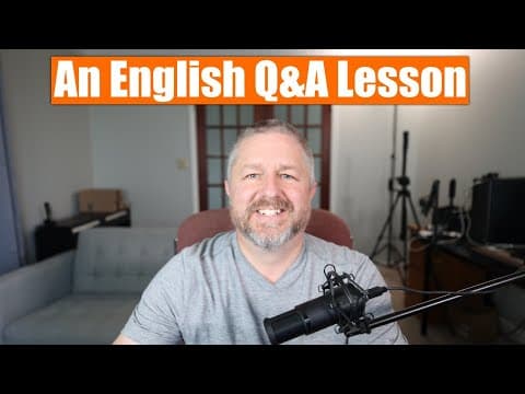 Learn English During This Question and Answer Lesson with Bob thumbnail