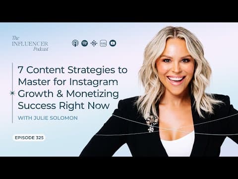 EP325: 7 Content Strategies to Master for Instagram Growth | Monetizing Success Right Now thumbnail