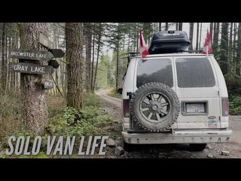 Rustic Camp Spot With a Dock, Kitchen Structure, Bench And Fire Pit | Van Life Morning Drive thumbnail
