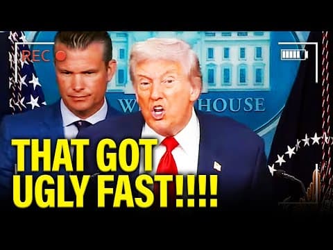 Trump has MELTDOWN at WH Presser on DC TAKEOVER thumbnail