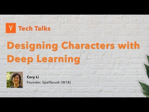 Designing Characters with Deep Learning: Spellbrush (W18) - YC Gaming Tech Talks 2020 thumbnail