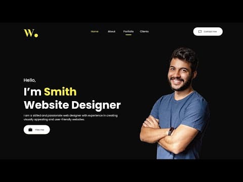 How To Make Portfolio Website Using React JS | Create React Portfolio Website thumbnail
