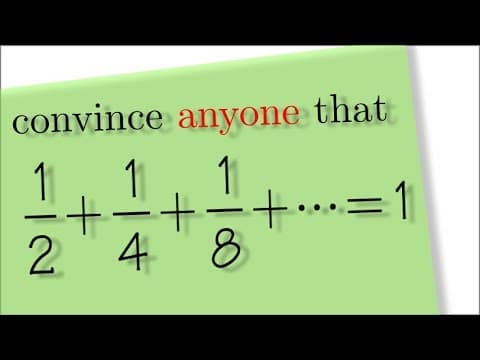 math with story, infinite geometric series with Oreo, 1/2+1/4+1/8+... thumbnail