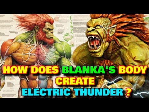 Blanka Anatomy Explored - How Does Blanka's Body Create Electric Thunders? Why Is His Skin Green? thumbnail