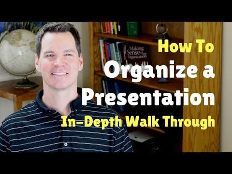 How to Organize a Speech or Presentation thumbnail