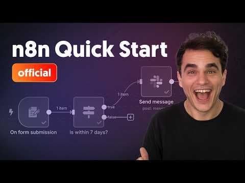 n8n Quick Start Tutorial: Build Your First Workflow [2025] thumbnail