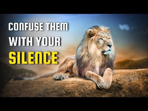 Confuse Them With Your Silence | Fool | Power Of Silence | thumbnail