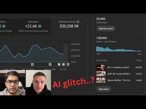 $30k last 3 weeks from simple AI YouTube channel - EXPOSED thumbnail