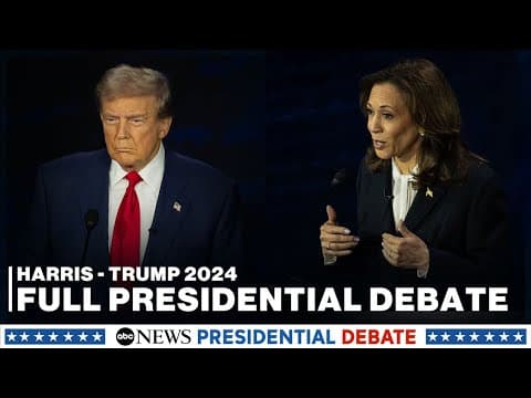 DEBATE REPLAY: VP Harris and former President Trump l ABC News Presidential Debate thumbnail