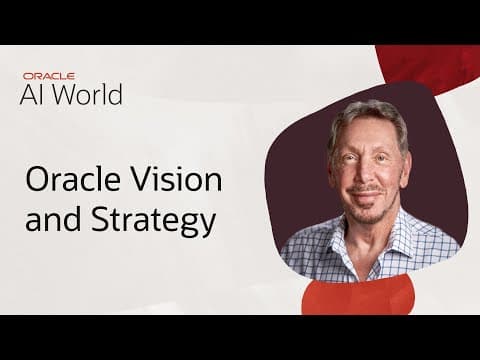 Larry Ellison Keynote on Oracle's Vision and Strategy: Oracle AI World 2025 thumbnail