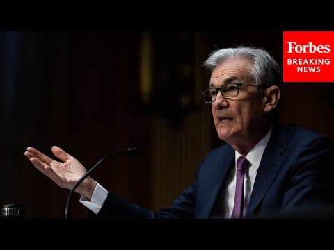JUST IN: Fed Chair Jerome Powell Testifies Before The Senate Banking Committee thumbnail