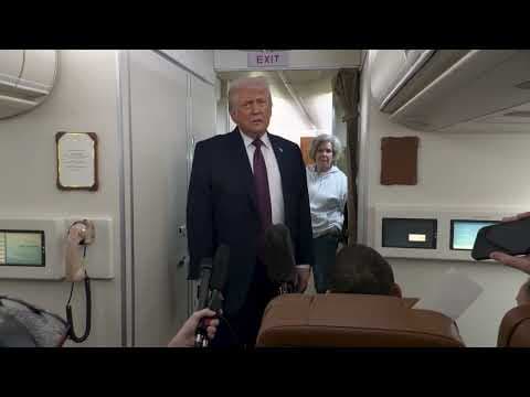 President Trump Gaggles with Press on Air Force One En Route Joint Base Andrews, Jan. 22, 2026 thumbnail