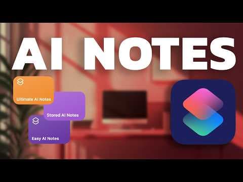 Your iPhone's Secret AI Note Taker — No Code! thumbnail