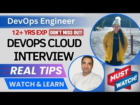 12 years DevOps Engineer Live Interview | Never Stop Learning #devopsinterview #devopsengineer thumbnail