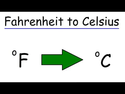 How to Convert Fahrenheit to Celsius Using a Formula thumbnail