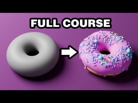 Beginner Blender 4.0 Tutorial (2023) thumbnail