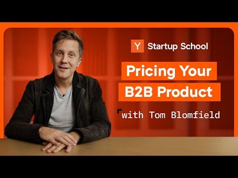 How To Price For B2B | Startup School thumbnail