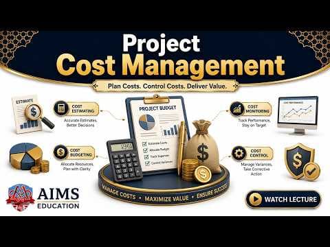 Project Cost Management - Key Processes, Tools & Cost Types | AIMS Education thumbnail