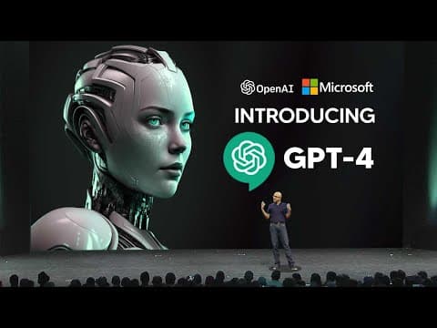 Open AI's NEW INSANE GPT-4 SHOCKS The Entire Industry! (Microsoft GPT-4 ANNOUNCED!)(Multimodal) thumbnail