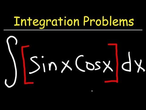 Integral of sinx cosx thumbnail
