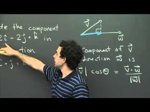 Components of a vector | MIT 18.02SC Multivariable Calculus, Fall 2010 thumbnail