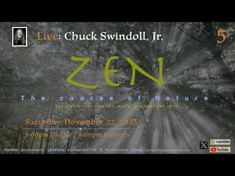 November 22, 2025, LIVE Zen week 5 thumbnail