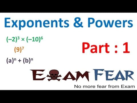 Maths Exponents and Powers part 1 (Introduction) CBSE Class 7  Mathematics VII thumbnail
