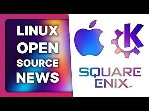 KDE's goals, Apple & Google giant fines, Square Enix funds a Linux distro: Linux & Open Source News thumbnail