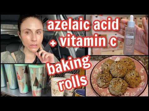Vlog: Can you mix azelaic acid & vitamin C? Advent calendar, baking rolls & a grocery haul| Dr Dray thumbnail