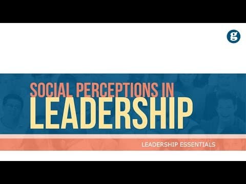 Social Perceptions in Leadership thumbnail