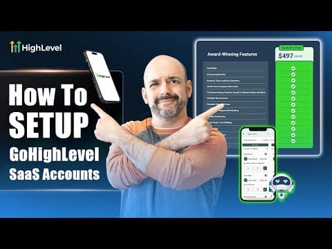 How to Setup Your Gohighlevel SaaS : Everything You Need to Know (Part 1) (Full Tutorial) thumbnail