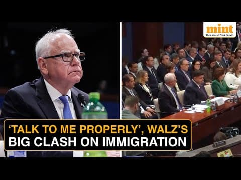 WATCH: Tim Walz Grilled By GOP Lawmakers On Immigration | ‘Talk To Me Properly’, Walz thumbnail