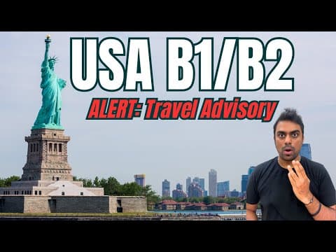 US Embassy Issues SHOCKING New Warning for Indian B1/B2 Visa Applicants! 😱 thumbnail