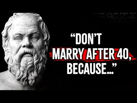 Ancient Greek Philosophers' Life Lessons Men Learn Too Late In Life thumbnail