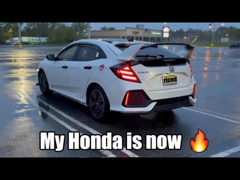 The Coolest + Best Tail Lights You Will Ever See On A Honda Civic Hatchback! thumbnail