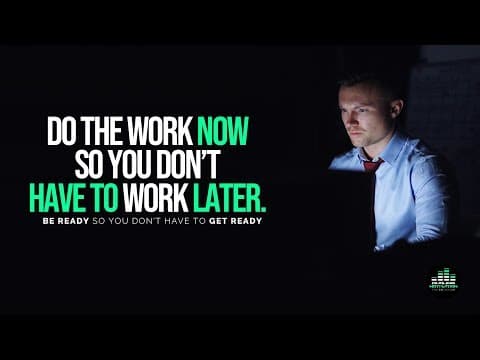 BE READY So You Don't Have To GET READY! Don't Let Your Moment Pass You By! thumbnail
