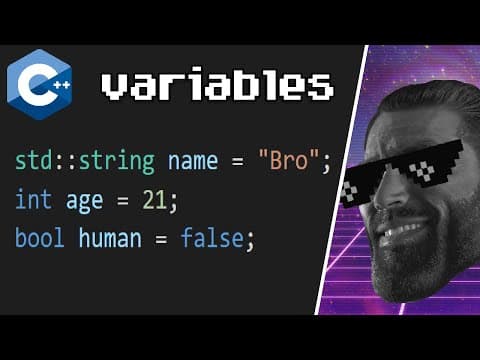 Variables and basic data types ✗ thumbnail