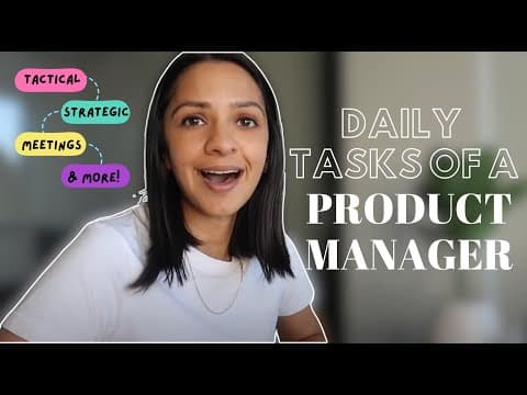 What does a Product Manager *actually* do? 3 ways I spend my time at work thumbnail
