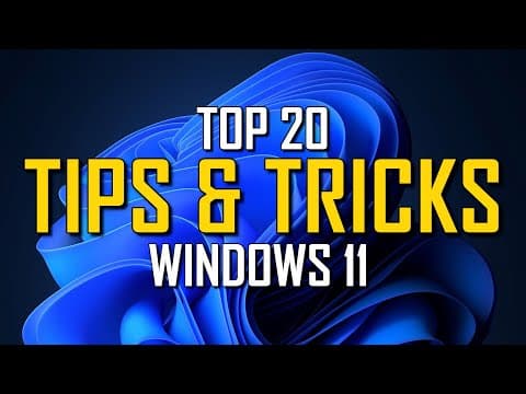 Windows 11 Tips & Tricks You Should Know! thumbnail