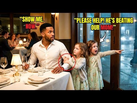 The Black Single Dad’s Date Never Showed—Until Two Twin Girls Ran Up, "Beat Our Mom, She’s Dying" thumbnail