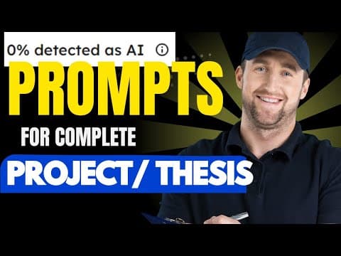 How to write a PhD Thesis with AI like ChatGPTI | No AI plagiarism thumbnail