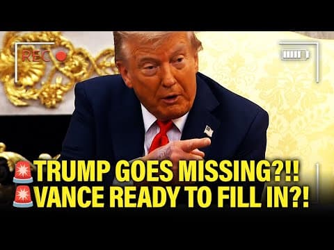 Trump GOES MISSING as Health TAKES TURN for WORSE thumbnail