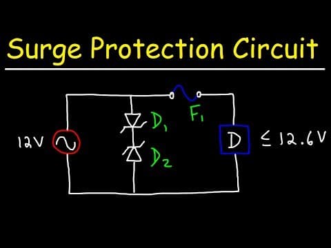 High Voltage Surge Protection Transient Suppressor Circuit Using Zener Diodes & Fuses thumbnail