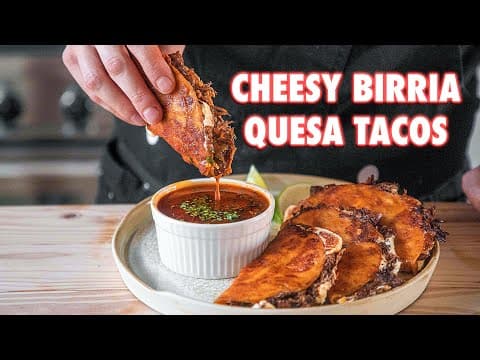 The Juiciest Homemade Birria Quesa Tacos thumbnail