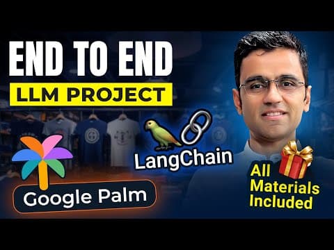 LLM Project | End to end Gen AI project Using Langchain, Google Palm in Retail Industry thumbnail