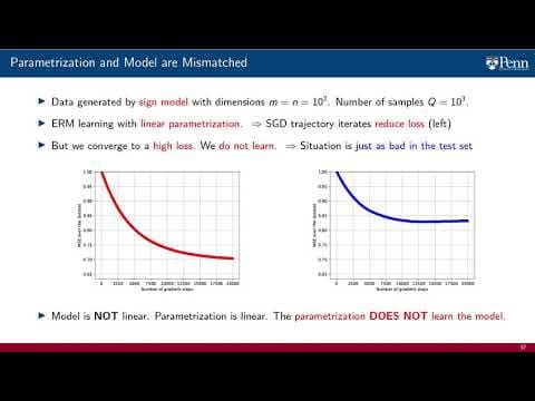 Lecture 2.7 - The Importance of Learning Parametrizations thumbnail