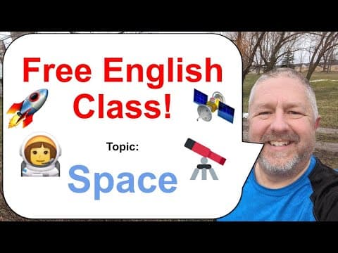 Let's Learn English! Topic: Space! 🚀👩‍🚀🛰️ thumbnail